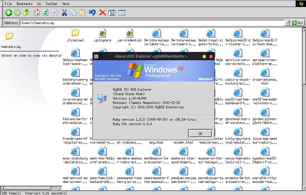 MyBSD Tomoyo Explorer Running on Modern Linux